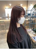 顔周りウルフカット