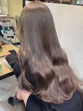 ベレーザ 渋谷(BELEZA) 3516髪質改善ダークグレージュタイトストレートワイドバング