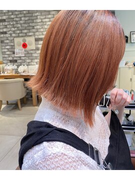 ネオリーブルカ 御茶ノ水店(Neolive Luca) オレンジカラー☆１ブリーチで叶える最旬オレンジ