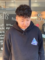 スウェル 船橋店(Swell)&nbsp;ハイライト/マッシュパーマ/ウルフ/アッシュブラック