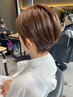 髪質改善◆水素カラー+前髪カット＋トリートメント　¥18700→¥14200