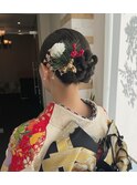 振袖ヘア ねじリヘア