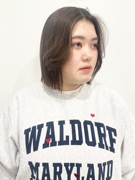 モリオフロムロンドン 松戸店(Morio from London) 【松戸　石山】切りっぱなし外ハネボブ顔周りレイヤー