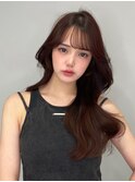 ワンホン/内巻き/セミロングヘア/垢抜け/小顔/20代