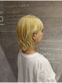 ウルフ白髪ぼかし