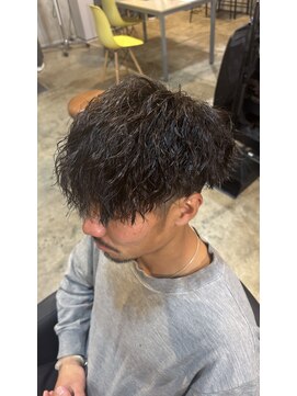 ルーメン 岐阜(ROOO MEN) メンズカットツーブロックマッシュツイストスパイラルパーマ