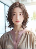 ☆オリーブグレーココアベージュ小顔クラゲヘアー/黒髪/髪質改善