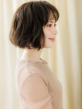 カバーヘア ブリス 大宮西口(COVER HAIR bliss) 透けバング大人美人ニュアンスパーマゆるふわボブZ大宮30代40代