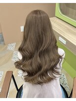 ノー バイ イオエ 西梅田(no. by ioe)&nbsp;ブリーチなしカラー/髪質改善/ミルクティーベージュ/小顔ヘア