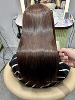 ロンド メリー 大宮(Lond merry)&nbsp;ミニウルフ黒染め髪質改善縮毛矯正酸性ストレートレイヤー/大宮