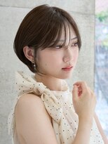 リノ 吉祥寺(Lino kichijoji) 大人かわいいショートボブ/耳掛けショートレイヤー/透明感カラー