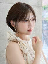 リノ 吉祥寺(Lino kichijoji) 大人かわいいショートボブ/耳掛けショートレイヤー/透明感カラー