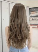 透明感カラー/ブリーチなしWカラー/髪質改善/伊勢原