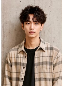 スズ(SUZU) 【柔らかカール×爽やか好印象イケメン】刈り上げセンターパート