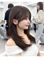 アマトウキョウ アユンチェ(AMA TOKYO×AYUNCHE)&nbsp;前髪顔まわり韓国ヘアレイヤーカットサイドバンク2wayバンク韓国