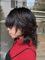ノラ ヘアーサロン(NORA HAIR SALON) 黒髪ウルフカットハッシュカットシャギーレイヤー平成カット