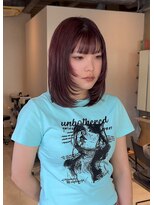 ロカリタ キョウト 河原町三条店(ROCAReTA kyoto)&nbsp;ミディアムレイヤー　ダブルカラー　レッドカラー