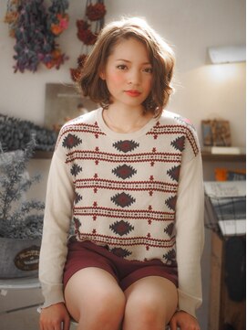 ヘアーループレル(Hair ruup Rell design works) ガーリーボブ
