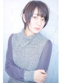 【morio池袋】大人かわいい小顔ひし形とろみ黒髪ショート