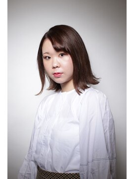 ソワン ドゥ ブレス 立花店(soin de brace) 大人モード　×　切りっぱなしボブ/ココアベージュ