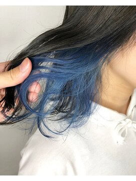 ラグナ(LAGUNA) インナーカラー×ブルー
