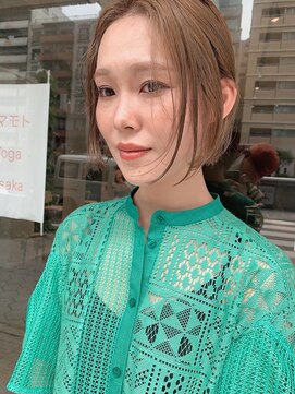 ハマモト まろベージュボブ