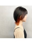 #ショートウルフ×インナーオレンジ