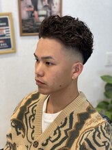 ブルートバーバーショップ(BLUET Barber Shop) 宮城リョータ風パーマ