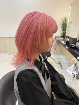カール 鶴川店(K：R) ★くびレイヤーエモージュ前髪マチルダボブインナーグレージュ