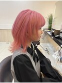 ★くびレイヤーエモージュ前髪マチルダボブインナーグレージュ