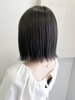 ヒビヲ(HIBIO) 横浜タッセルボブショコラブラウン切りっぱなしボブショートボブ