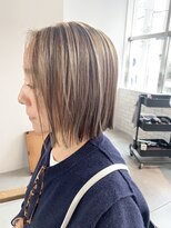 美容室 ツリー(Tree)&nbsp;切りっぱなしボブ×ハイライト