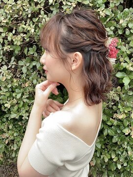 ラナ カスガイ(Lana KASUGAI) 黒髪/ボブルフ/ネビージュ/小顔/ワンレン/春日井/髪質改善/前髪