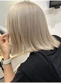 20代30代40代大人かっこいいハイライトブリーチ無造作ミディ