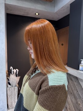 エイト 金沢店(EIGHT kanazawa) ブリーチ一回オレンジブラウン