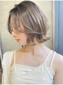 フェザーバング外ハネボブフェイスレイヤー 外ハネ 表参道 A0321
