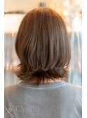 20代30代40代50代~人気/くびれヘア/チェリーブラウン/ミニウルフ