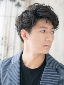 20代30代かき上げ波巻きパーマフェードスタイルZ上尾