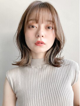 リヤン 表参道(lyann) 大人ガーリーダークアッシュ似合わせカット外ハネボブa