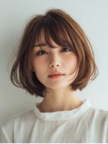ロディーナコク 大口 新子安(rodina.coc)&nbsp;着物ヘア/ダークアッシュ/ミディアムレイヤーカット/大口子安