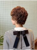 大人上品ショート/パーマ/30代40代