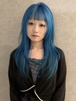 ノブレス(NOBLESSE)&nbsp;レイヤーカット/ハイトーンブルー