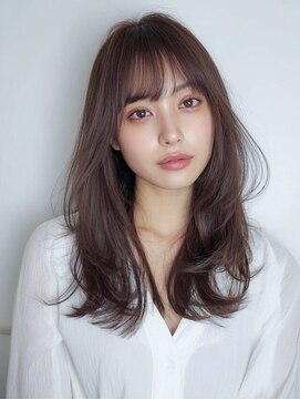 ニーフ 恵比寿(neaf) ダークブルーワンホンレイヤー/ニュアンスウルフ/デジタルパーマ