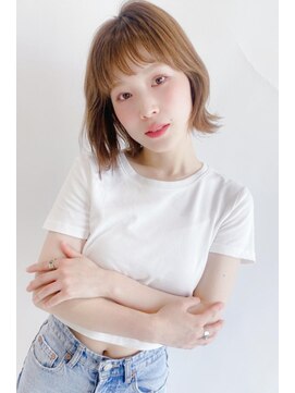 ヘアーズ ベリー 香椎店(hairs BERRY) BERRY/シルキーベージュ/ミディアム/美髪/外ハネ/ボブ