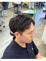 グリードヘアー(greed hair)&nbsp;アップバングショート／ナチュラルセンターパート