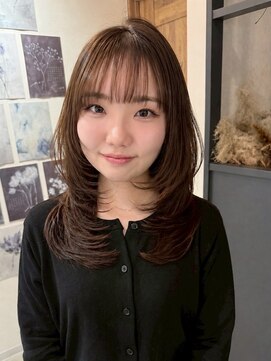 エトワ 中央店(etoi) 大分韓国かき上げレイヤーカット大人レイヤー顔まわりレイヤー