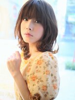 美容室 ヴィヴァーチェ 川間北口店(vivace) +vivace+ 重めバングが新鮮!ランダムカールa