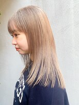 エイチスタンド 渋谷(H.STAND) 髪質改善/ケアブリーチ/ベージュ/ミルクティーカラー/韓国/学割