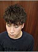 ツーブロックスパイラルパーマ