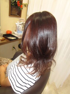 コアフィールフィス(COIFFURE fils) 《見附　今町》ブリーチなしインナー　ハイトーン＆ダークピンク